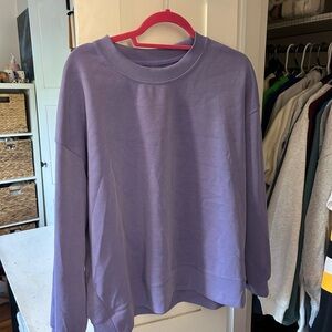 Lululemon purple softstreme oversized crewneck